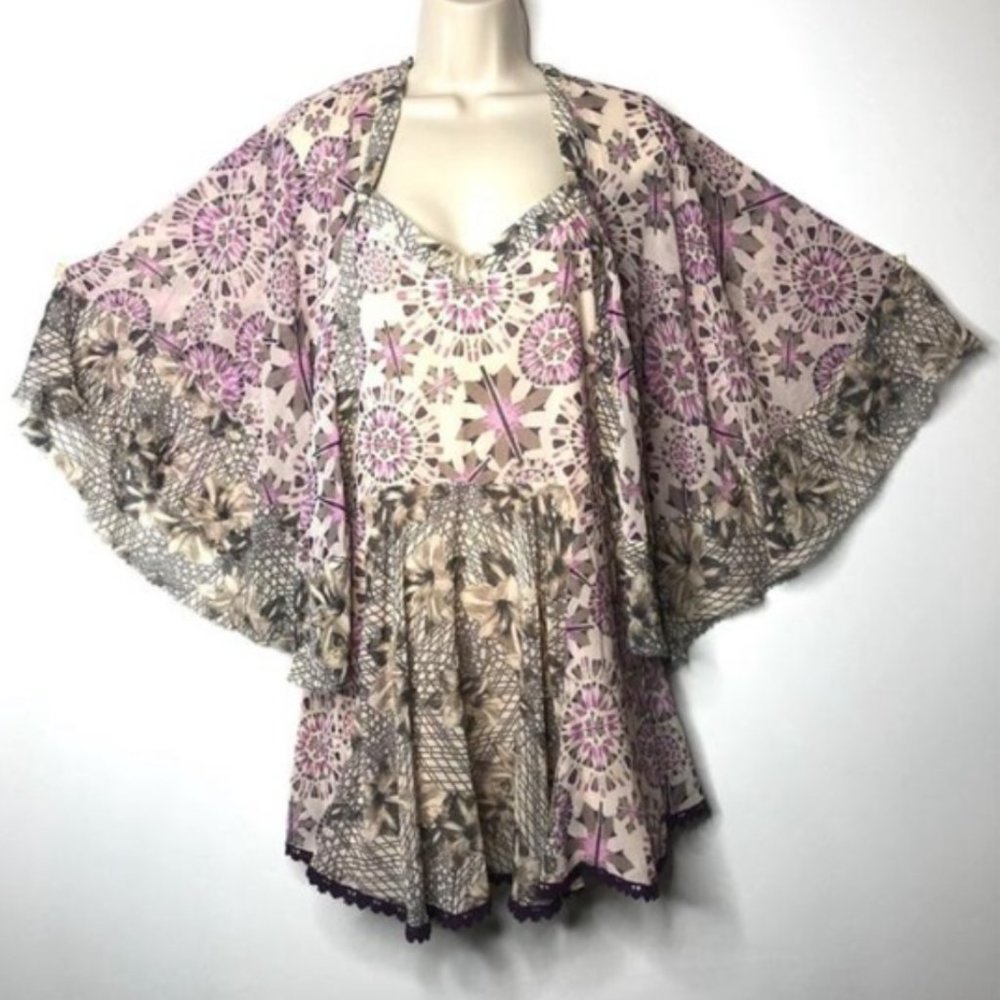 Free people bat sleeve shift dress